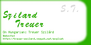 szilard treuer business card